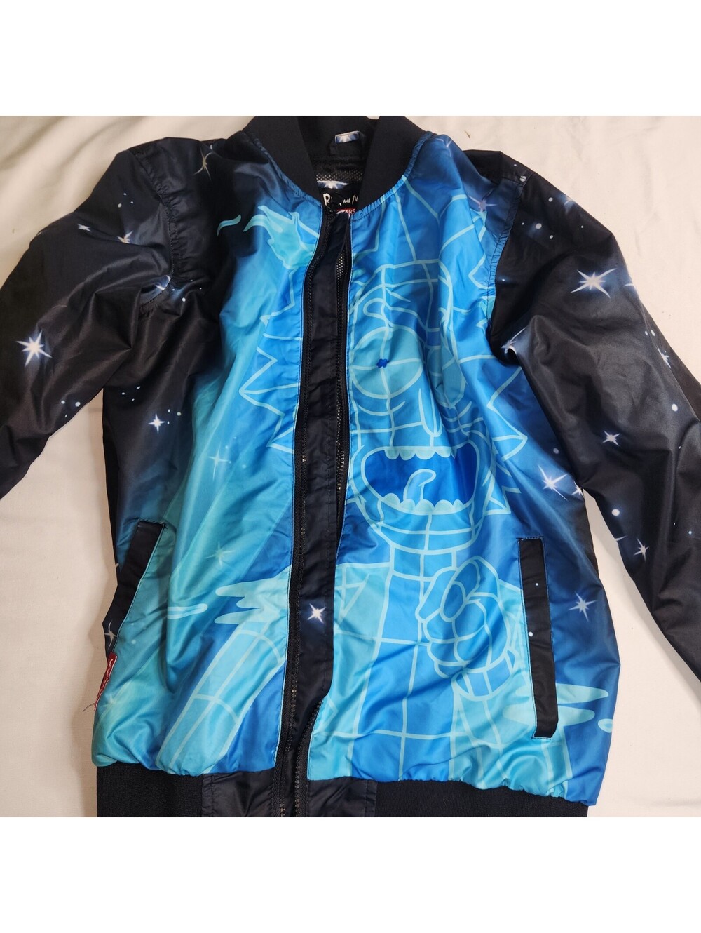 Rick and Morty Members Only black blue bomber jacket